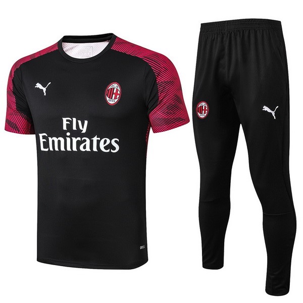 Entrenamiento AC Milan Conjunto Completo 2019/20 Negro Blanco Rojo